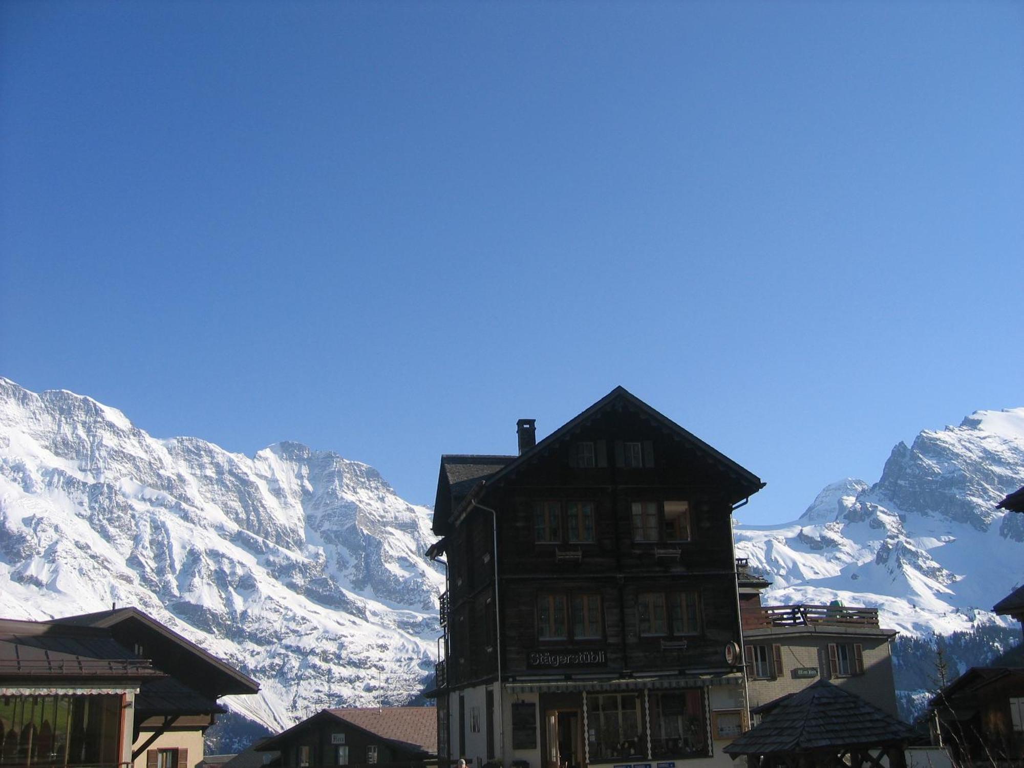 Ferienwohnung Alte Baeckerei Mürren Exterior foto