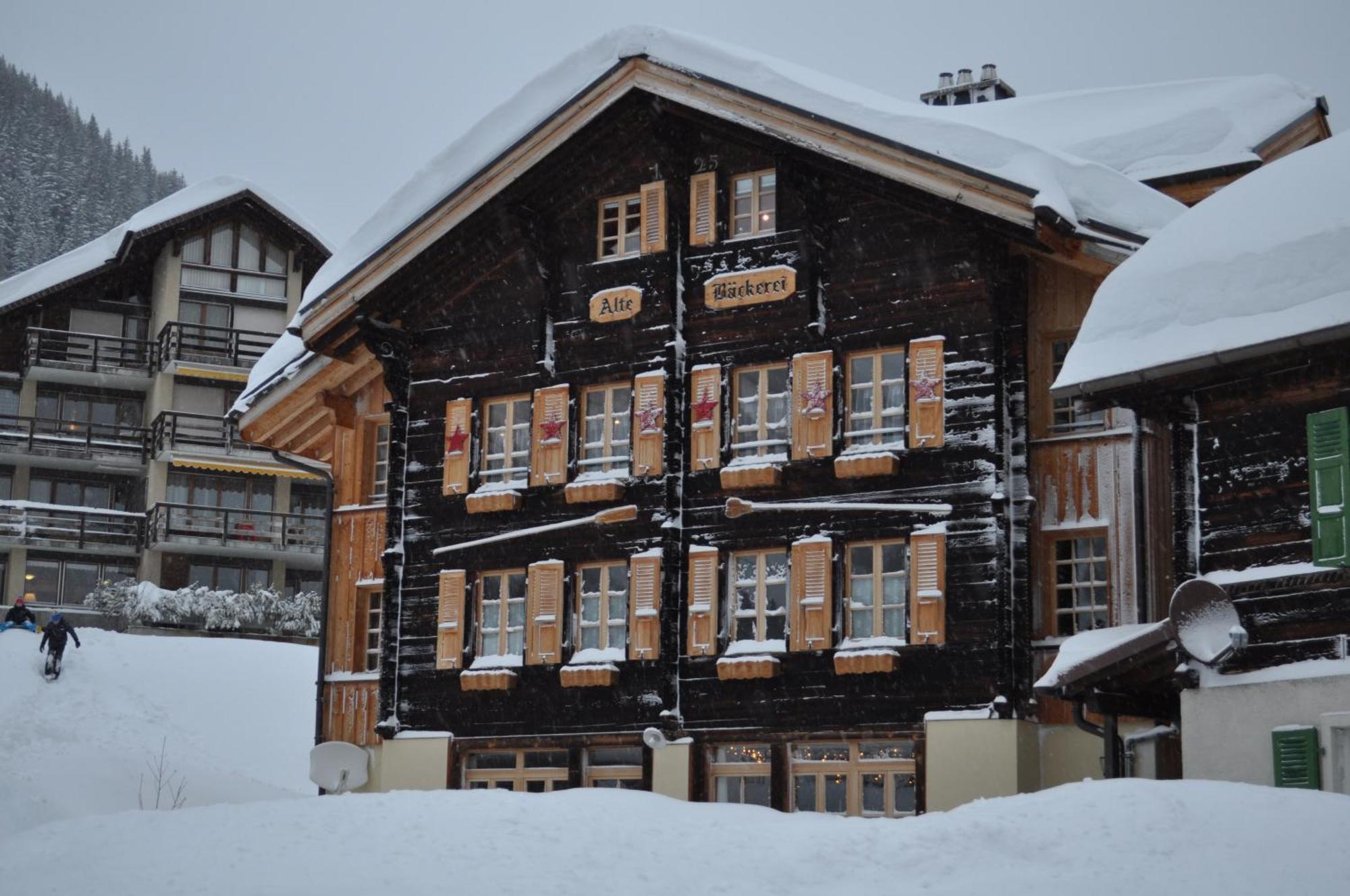 Ferienwohnung Alte Baeckerei Mürren Exterior foto